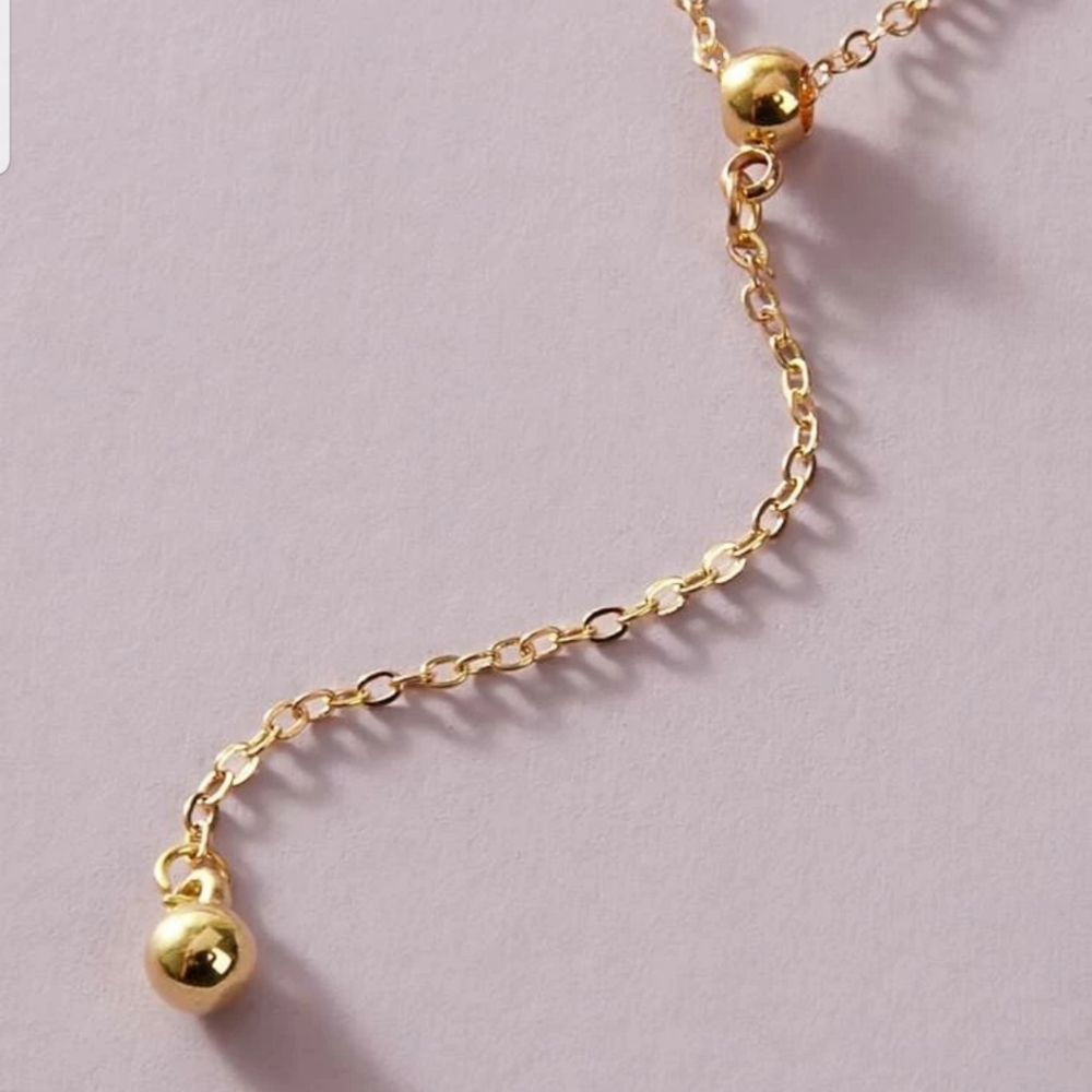 *Holly* Layered Sphere Necklace - Picture 3 of 4